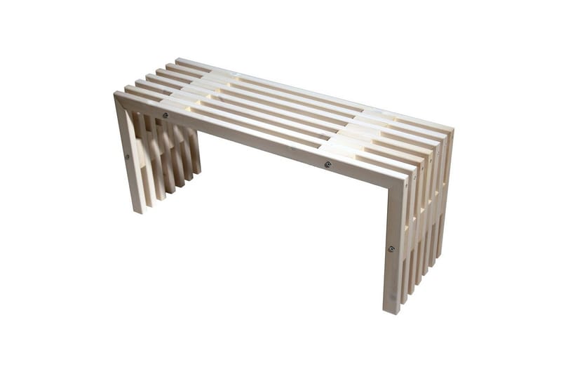 Penkki EcoFurn 100 cm Mänty valkoinen öljytty, Mänty valkoinen öljytty