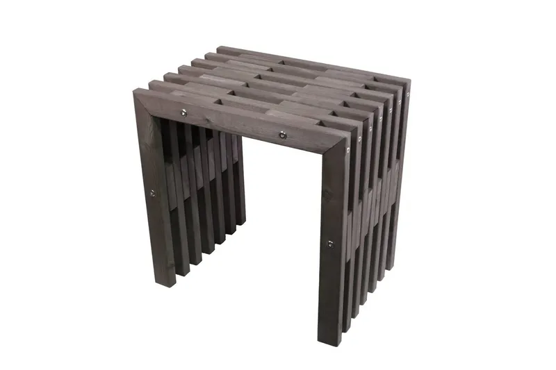 Penkki EcoFurn 45 cm Harmaa Öllytty Mänty - Harmaa Öllytty Mänty - Puutarhakalusteet - Ulkosohva & puutarhapenkki - Puutarhapenkki & ulkopenkki