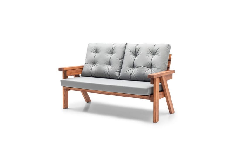 Puutarha Kolmen istuttava Sohva Zaron Harmaa / Pähkinäpuu, Harmaa / Pähkinäpuu