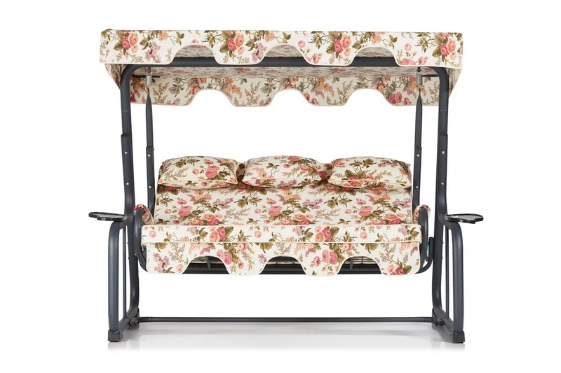 3:n ist Keinu Jaudling katosella, Kukkakuvio/Harmaa