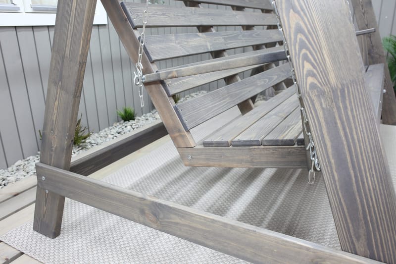 Keinu Pelle Harmaa - KWA - Puutarhakalusteet - Ulkosohva & puutarhapenkki - Pihakeinu & puutarhakeinu