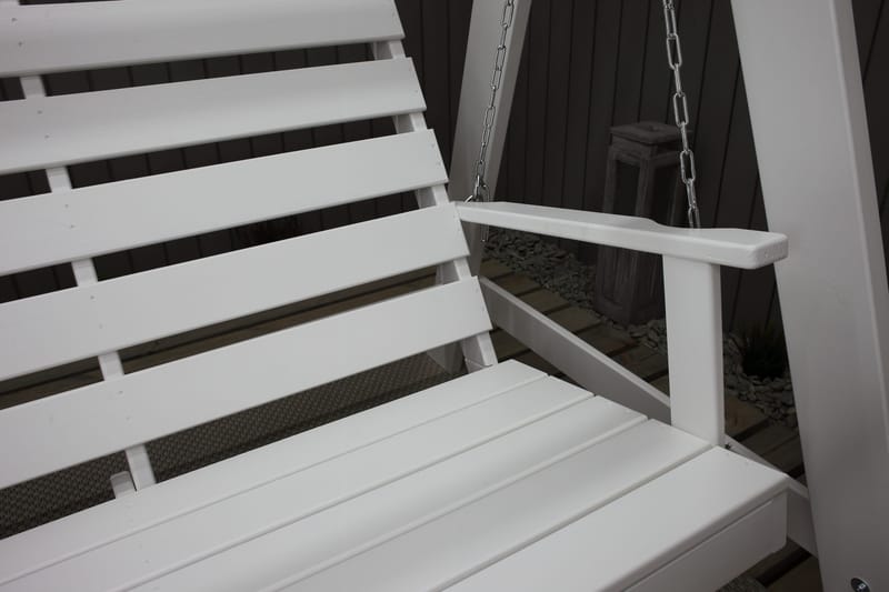 Keinu Pelle Valkoinen/Musta - KWA - Puutarhakalusteet - Ulkosohva & puutarhapenkki - Pihakeinu & puutarhakeinu