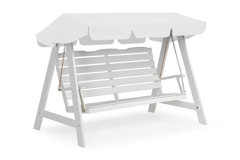 Pihakeinu Hillerstorp Dalom - Valkoinen - Puutarhakalusteet - Ulkosohva & puutarhapenkki - Pihakeinu & puutarhakeinu