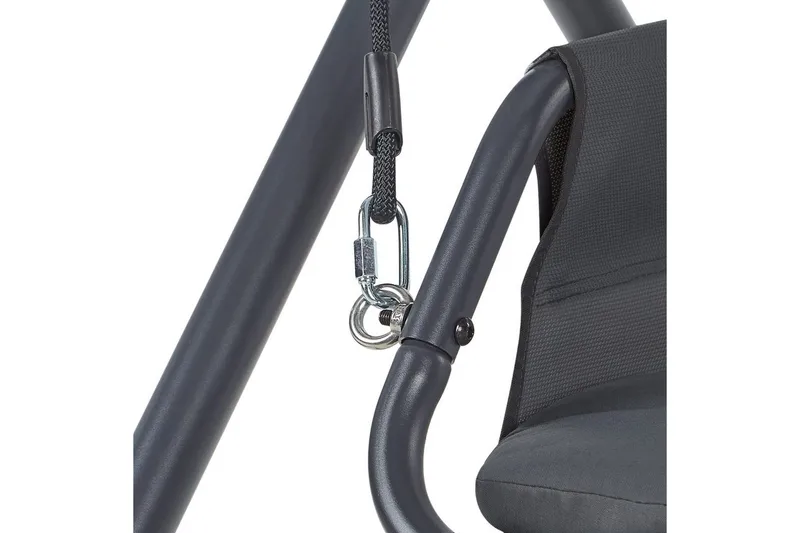 Puutarhakeinu Solagna - Tummanharmaa, 114x117x182 cm - Puutarhakalusteet - Ulkosohva & puutarhapenkki - Pihakeinu & puutarhakeinu - Riippusohva