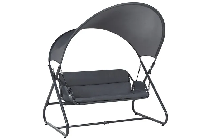 Puutarhakeinu Solagna, Tummanharmaa, 168x113x187 cm