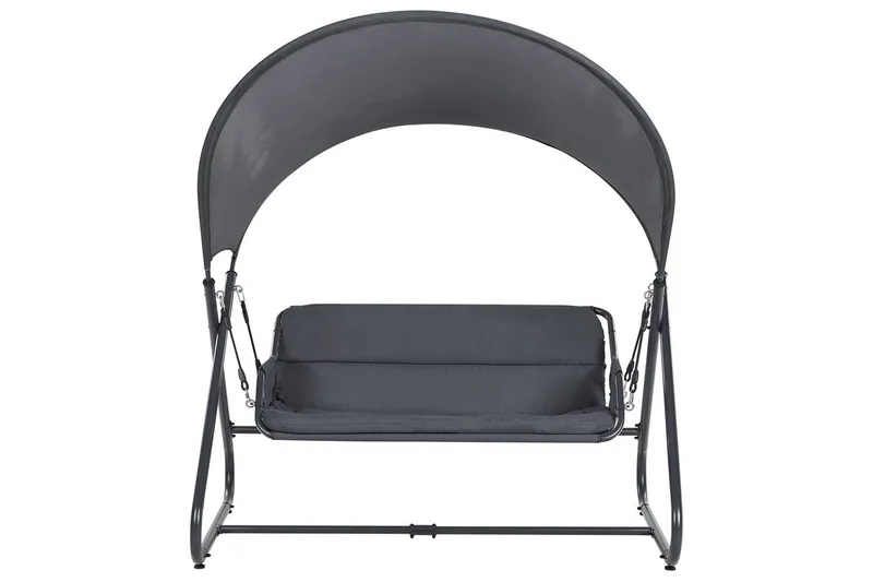 Puutarhakeinu Solagna - Tummanharmaa, 168x113x187 cm - Puutarhakalusteet - Ulkosohva & puutarhapenkki - Pihakeinu & puutarhakeinu - Riippusohva