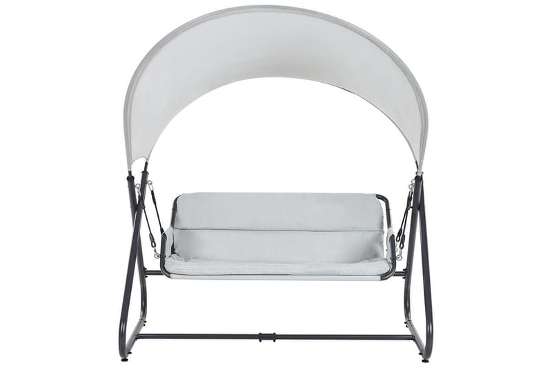 Puutarhakeinu Solagna - Vaaleanharmaa, 168x113x187 cm - Puutarhakalusteet - Ulkosohva & puutarhapenkki - Pihakeinu & puutarhakeinu - Riippusohva