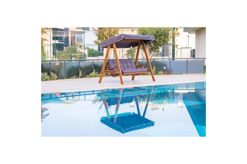 Puutarhan kaksinkertainen keinutuoli Taharoa antrasiitti - Antrasiitti - Puutarhakalusteet - Ulkosohva & puutarhapenkki - Pihakeinu & puutarhakeinu - Riippusohva