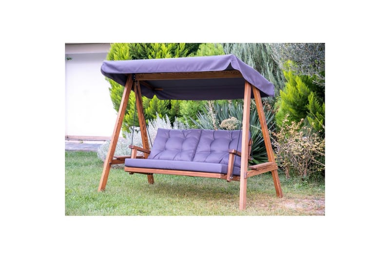 Puutarhan kaksinkertainen keinutuoli Taharoa antrasiitti - Antrasiitti - Puutarhakalusteet - Ulkosohva & puutarhapenkki - Pihakeinu & puutarhakeinu - Riippusohva