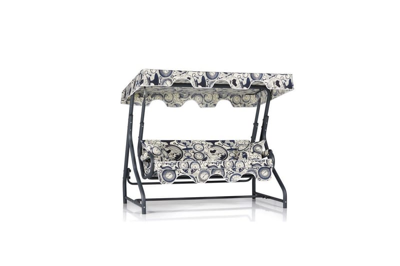 Puutarhan kolmoiskeinutuoli Colomieuan Musta / Kermanvärinen, Musta / Kermanvärinen