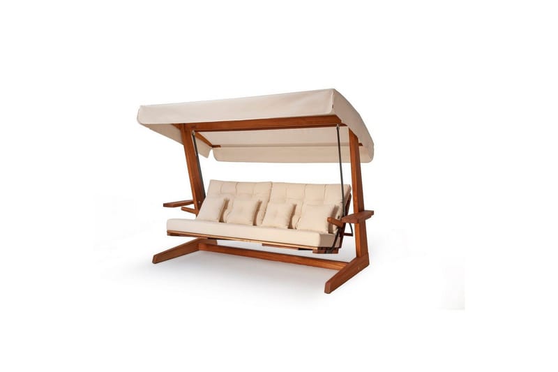 Puutarhan kolmoiskeinutuoli Dasina Luonnollinen / Beige, Luonnollinen / Beige