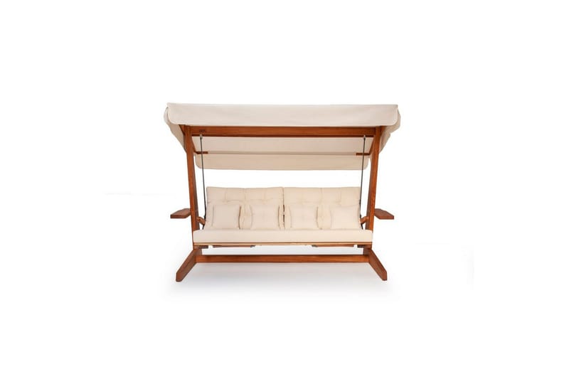 Puutarhan kolmoiskeinutuoli Dasina Luonnollinen / Beige - Luonnollinen / Beige - Puutarhakalusteet - Ulkosohva & puutarhapenkki - Pihakeinu & puutarhakeinu - Riippusohva