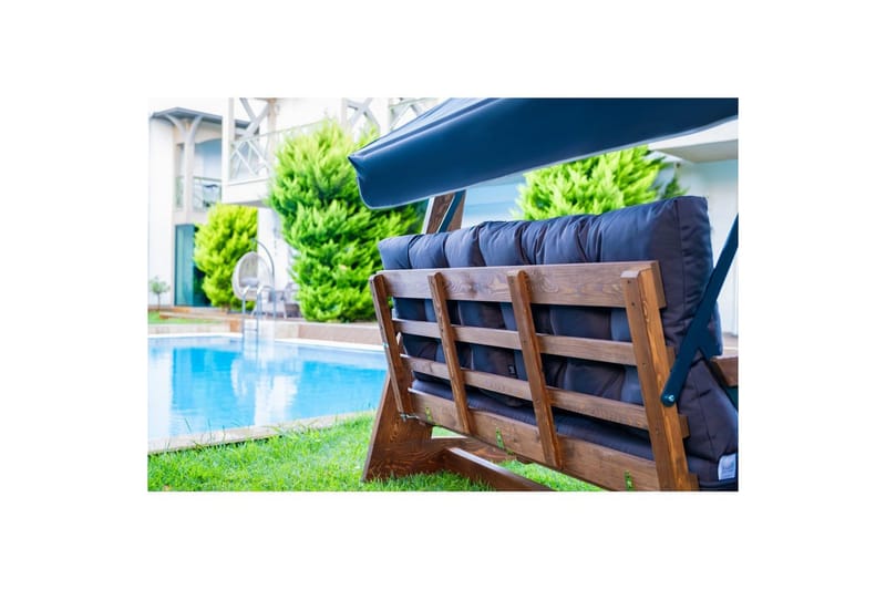 Puutarhan kolmoiskeinutuoli Viva Antrasiitti - Antrasiitti, 220 x 100 x 175 cm - Puutarhakalusteet - Ulkosohva & puutarhapenkki - Pihakeinu & puutarhakeinu - Riippusohva