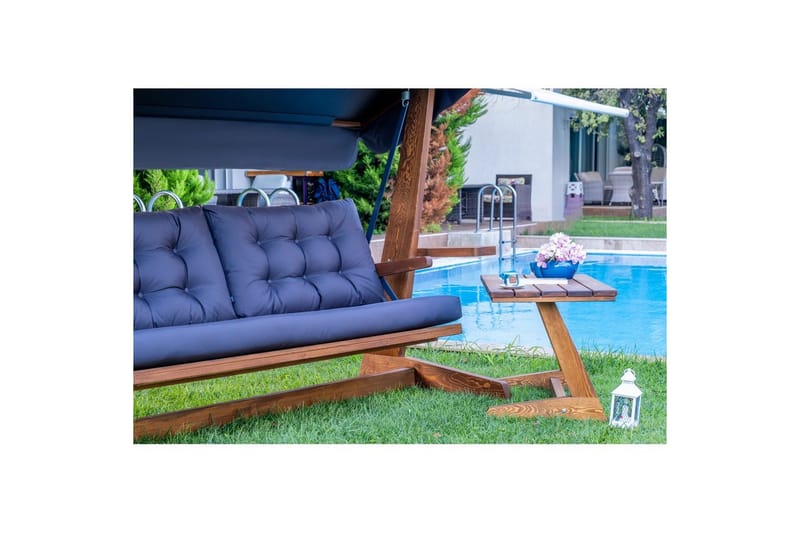 Puutarhan kolmoiskeinutuoli Viva Antrasiitti - Antrasiitti, 237 x 100 x 175 cm - Puutarhakalusteet - Ulkosohva & puutarhapenkki - Pihakeinu & puutarhakeinu - Riippusohva