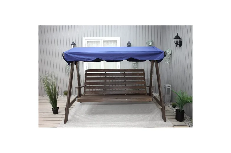 Riippumatto katto Pelle Laivastonsininen - Laivastonsininen - Puutarhakalusteet - Ulkosohva & puutarhapenkki - Pihakeinu & puutarhakeinu - Pihakeinun katos