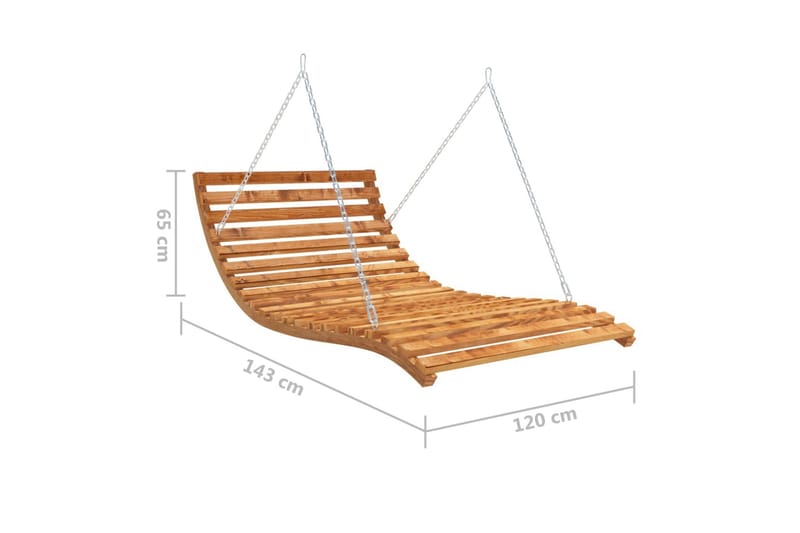 Keinusänky tiikkiviimeistelty täysi kuusi 143x120x65 cm - Puutarhakalusteet - Ulkosohva & puutarhapenkki - Pihakeinu & puutarhakeinu - Riippusohva