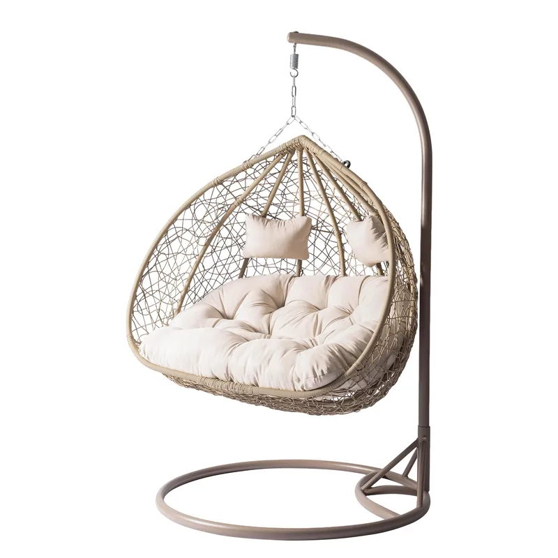 Tavero-ulkokäyttöön tarkoitettu riippukeinu, beige