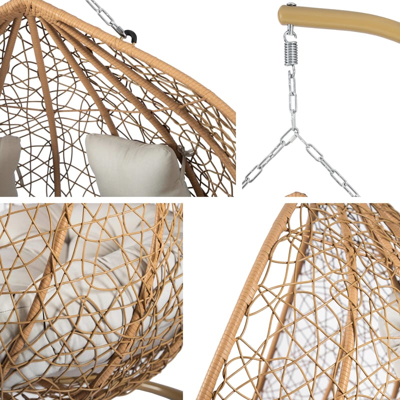 Tavero-ulkokäyttöön tarkoitettu riippukeinu - beige - Puutarhakalusteet - Ulkosohva & puutarhapenkki - Pihakeinu & puutarhakeinu - Riippusohva