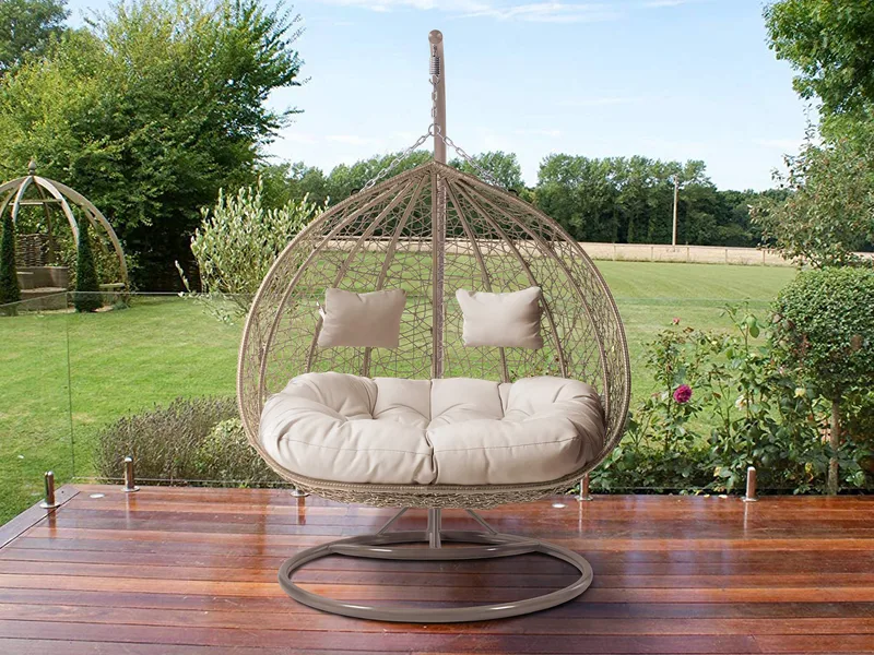 Tavero-ulkokäyttöön tarkoitettu riippukeinu - beige - Puutarhakalusteet - Ulkosohva & puutarhapenkki - Pihakeinu & puutarhakeinu - Riippusohva