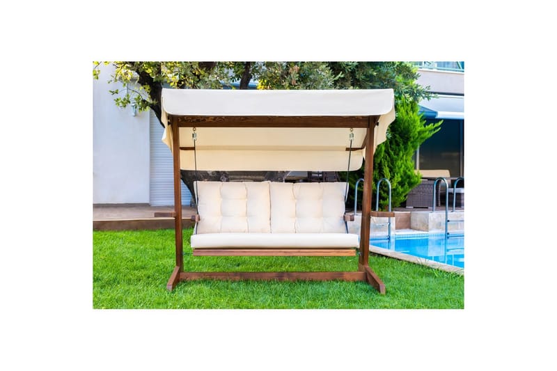 Viva Outdoor Riippusohva 2 Istuttava - Beige - Puutarhakalusteet - Ulkosohva & puutarhapenkki - Pihakeinu & puutarhakeinu - Riippusohva