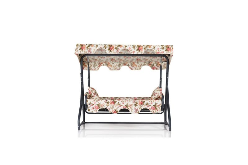 Puutarhan kolmoiskeinutuoli Gowanda (200 x 165 x 110 cm) Monivärinen 2 - Monivärinen 2 - Puutarhakalusteet - Ulkosohva & puutarhapenkki - Pihakeinu & puutarhakeinu