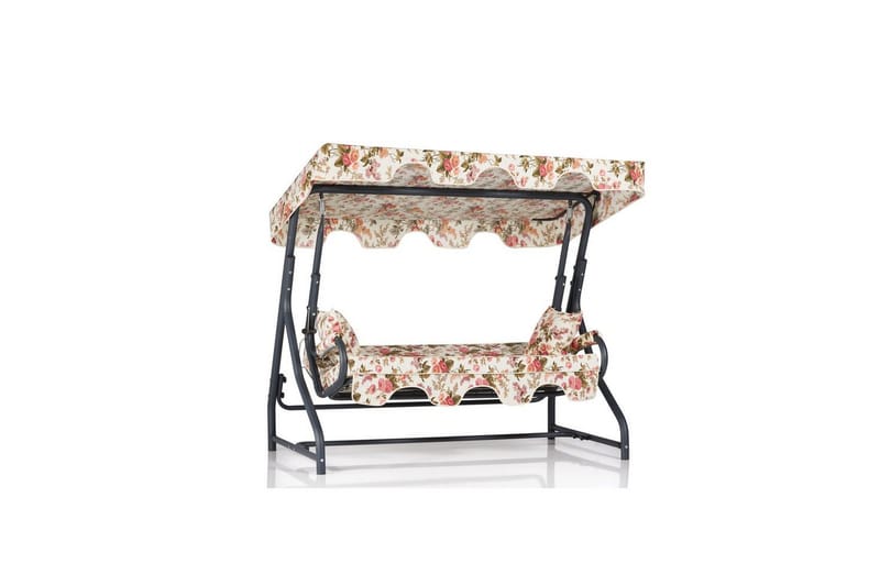 Puutarhan kolmoiskeinutuoli Gowanda (200 x 165 x 110 cm) Monivärinen 2 - Monivärinen 2 - Puutarhakalusteet - Ulkosohva & puutarhapenkki - Pihakeinu & puutarhakeinu