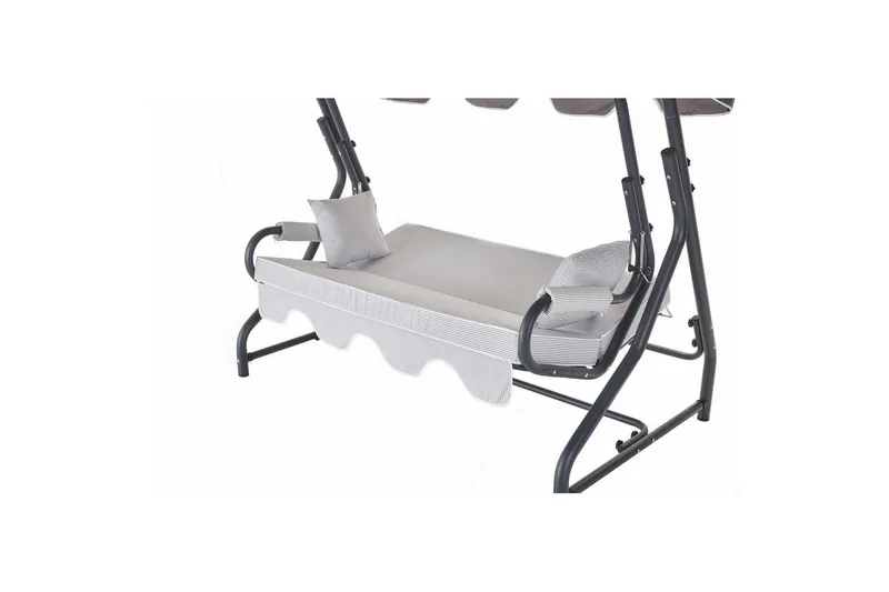 Puutarhan kolmoiskeinutuoli Gowanda (200 x 165 x 110 cm) Monivärinen - Monivärinen - Puutarhakalusteet - Ulkosohva & puutarhapenkki - Pihakeinu & puutarhakeinu