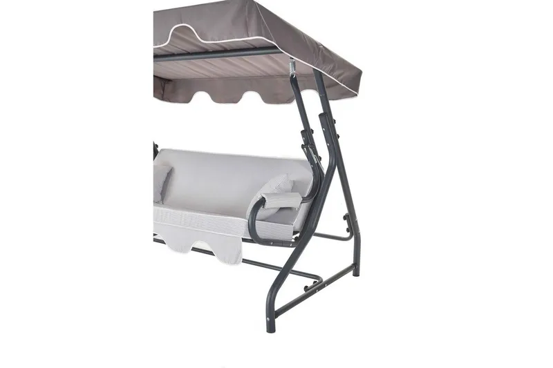 Puutarhan kolmoiskeinutuoli Gowanda (200 x 165 x 110 cm) Monivärinen - Monivärinen - Puutarhakalusteet - Ulkosohva & puutarhapenkki - Pihakeinu & puutarhakeinu