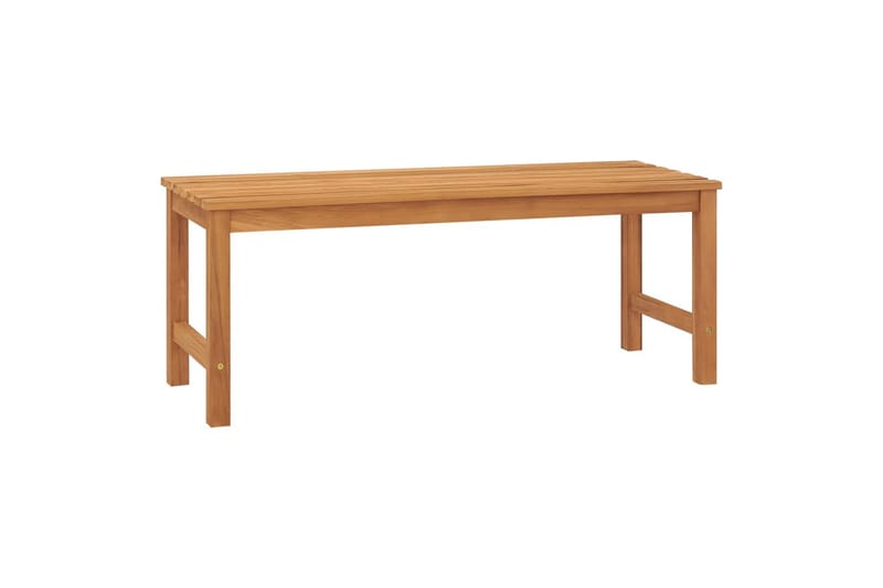 Puutarhapenkki 114 cm täysi tiikki - Puutarhakalusteet - Ulkosohva & puutarhapenkki - Puutarhapenkki & ulkopenkki