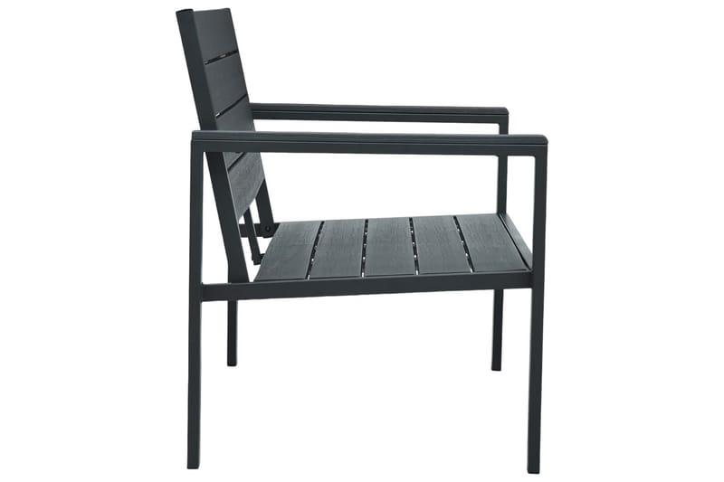 Puutarhapenkki 120 cm HDPE harmaa puun näköinen - Harmaa - Puutarhakalusteet - Ulkosohva & puutarhapenkki - Puutarhapenkki & ulkopenkki