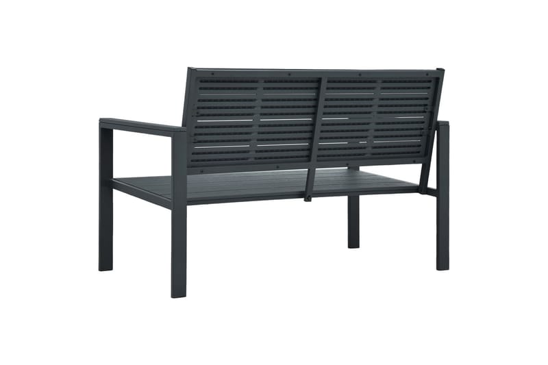 Puutarhapenkki 120 cm HDPE harmaa puun näköinen - Harmaa - Puutarhakalusteet - Ulkosohva & puutarhapenkki - Puutarhapenkki & ulkopenkki