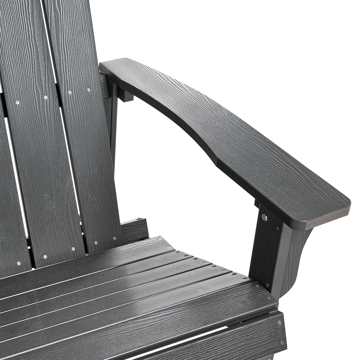 Puutarhapenkki Adirondack 125 cm - Harmaa - Puutarhakalusteet - Ulkosohva & puutarhapenkki - Puutarhapenkki & ulkopenkki