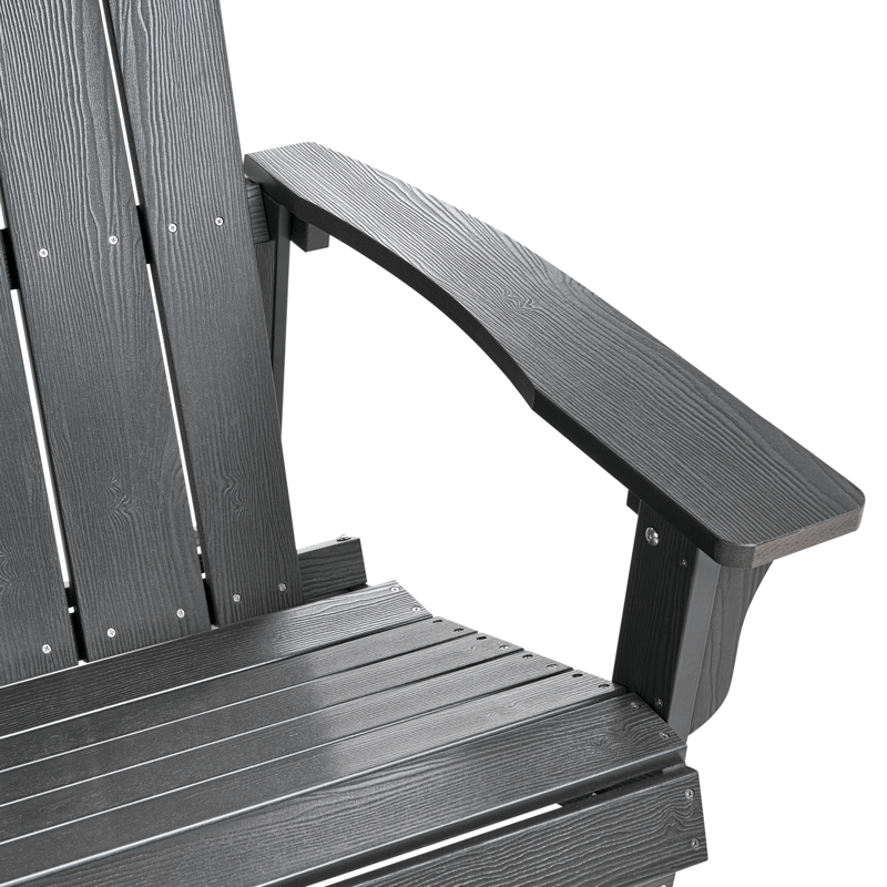 Puutarhapenkki Adirondack 125 cm - Harmaa - Puutarhakalusteet - Ulkosohva & puutarhapenkki - Puutarhapenkki & ulkopenkki