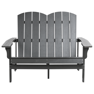 Puutarhapenkki Adirondack 125 cm - Harmaa - Puutarhakalusteet - Ulkosohva & puutarhapenkki - Puutarhapenkki & ulkopenkki