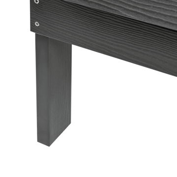 Puutarhapenkki Adirondack 125 cm - Harmaa - Puutarhakalusteet - Ulkosohva & puutarhapenkki - Puutarhapenkki & ulkopenkki