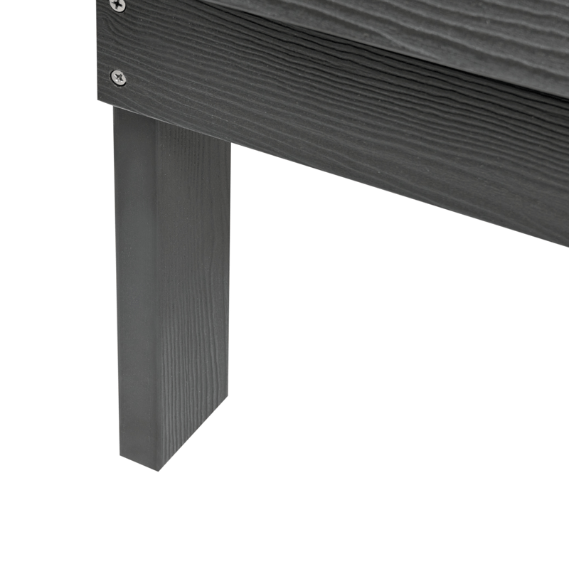 Puutarhapenkki Adirondack 125 cm - Harmaa - Puutarhakalusteet - Ulkosohva & puutarhapenkki - Puutarhapenkki & ulkopenkki