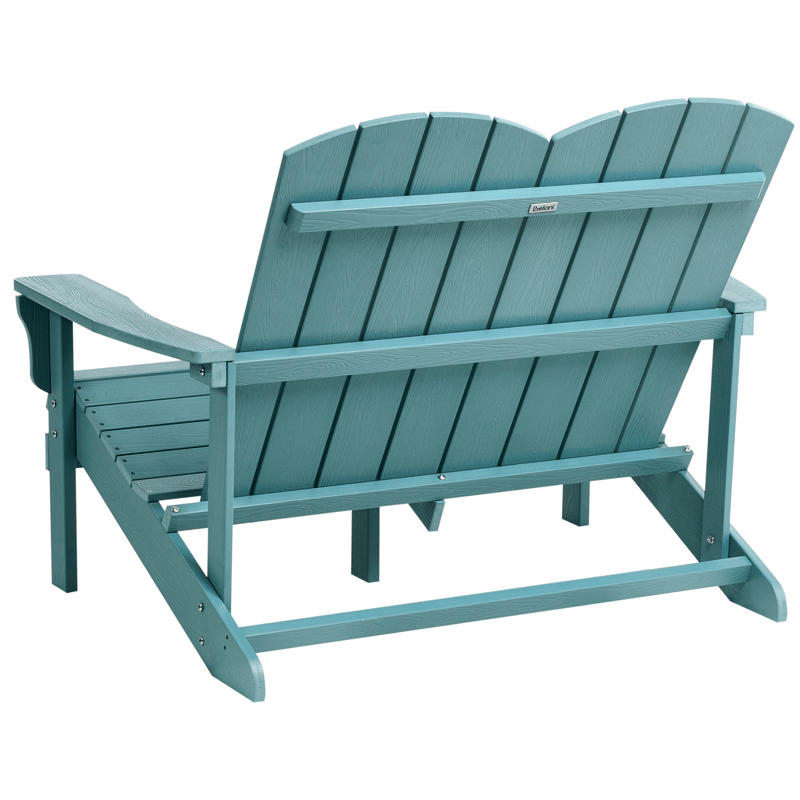 Puutarhapenkki Adirondack 125 cm - Sininen - Puutarhakalusteet - Ulkosohva & puutarhapenkki - Puutarhapenkki & ulkopenkki