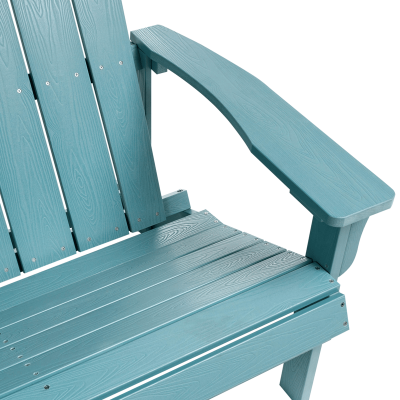 Puutarhapenkki Adirondack 125 cm - Sininen - Puutarhakalusteet - Ulkosohva & puutarhapenkki - Puutarhapenkki & ulkopenkki