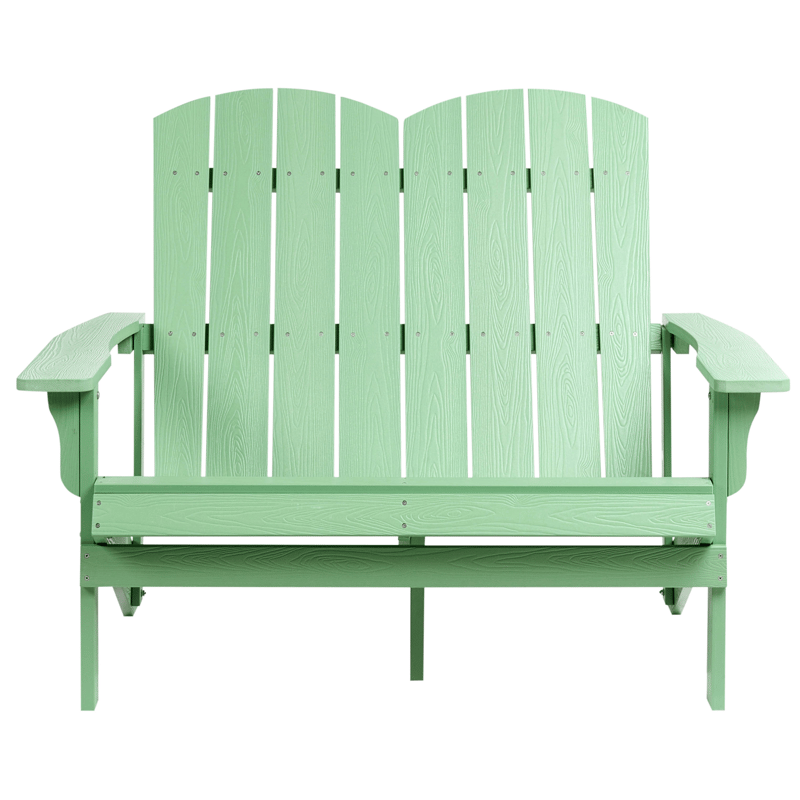Puutarhapenkki Adirondack 125 cm - Vihreä - Puutarhakalusteet - Ulkosohva & puutarhapenkki - Puutarhapenkki & ulkopenkki