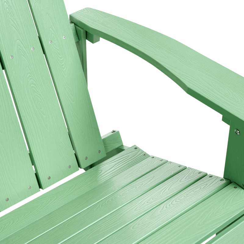 Puutarhapenkki Adirondack 125 cm - Vihreä - Puutarhakalusteet - Ulkosohva & puutarhapenkki - Puutarhapenkki & ulkopenkki