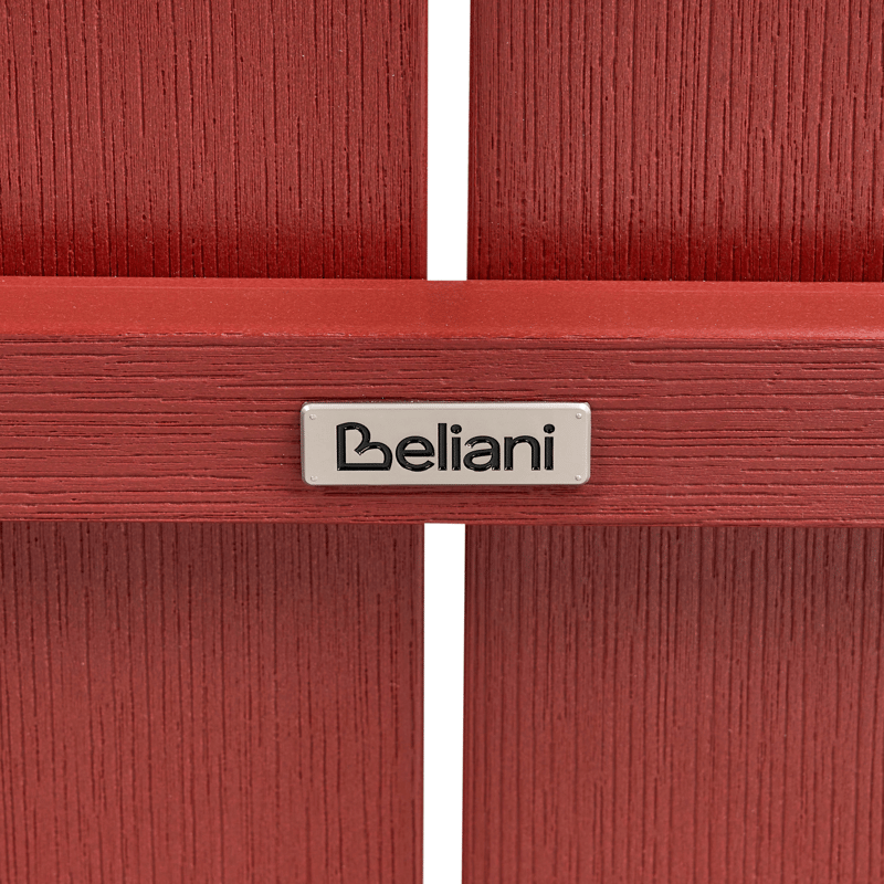 Puutarhapenkki Adirondack 125 cm - Punainen - Puutarhakalusteet - Ulkosohva & puutarhapenkki - Puutarhapenkki & ulkopenkki