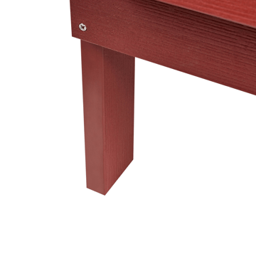 Puutarhapenkki Adirondack 125 cm - Punainen - Puutarhakalusteet - Ulkosohva & puutarhapenkki - Puutarhapenkki & ulkopenkki
