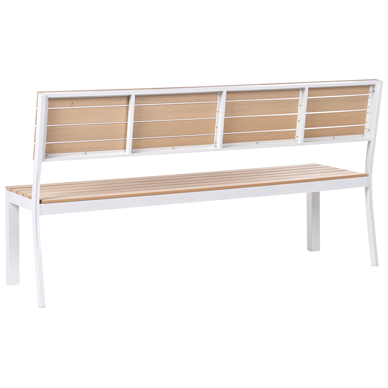 Puutarhapenkki Como 174 cm - Beige/valkoinen - Puutarhakalusteet - Ulkosohva & puutarhapenkki - Puutarhapenkki & ulkopenkki