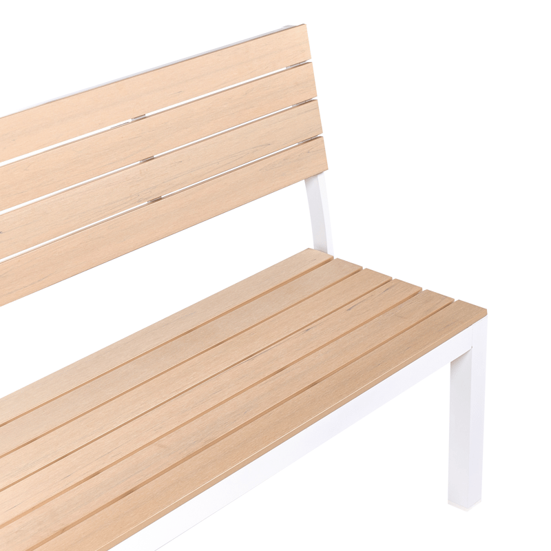 Puutarhapenkki Como 174 cm - Beige/valkoinen - Puutarhakalusteet - Ulkosohva & puutarhapenkki - Puutarhapenkki & ulkopenkki