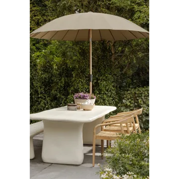 Puutarhapenkki Loggia 227 cm ulkokäyttöön - Luonnonväri - Puutarhakalusteet - Ulkosohva & puutarhapenkki - Puutarhapenkki & ulkopenkki
