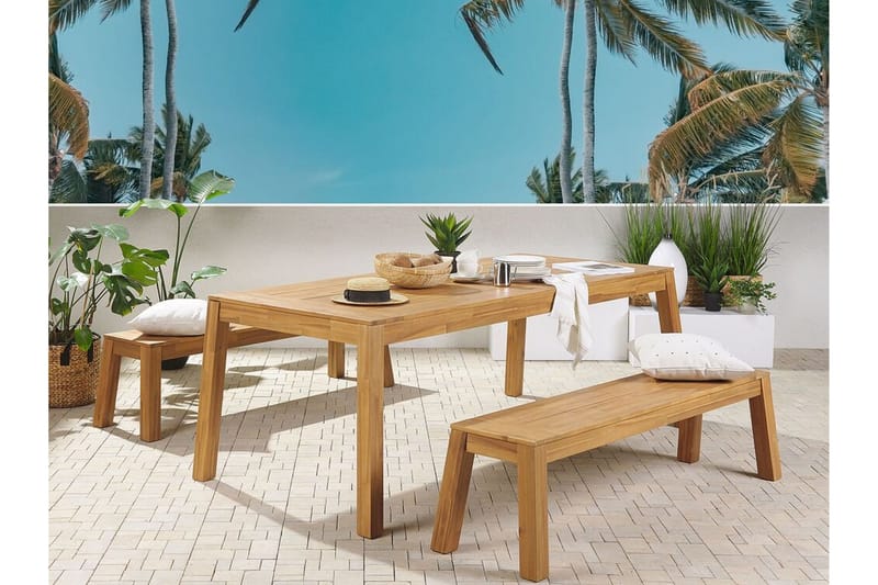 3:n ist Penkki Coteto 160 cm - Akaasia - Puutarhakalusteet - Ulkosohva & puutarhapenkki - Puutarhapenkki & ulkopenkki