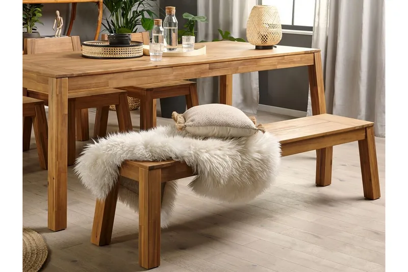 3:n ist Penkki Coteto 160 cm - Akaasia - Puutarhakalusteet - Ulkosohva & puutarhapenkki - Puutarhapenkki & ulkopenkki