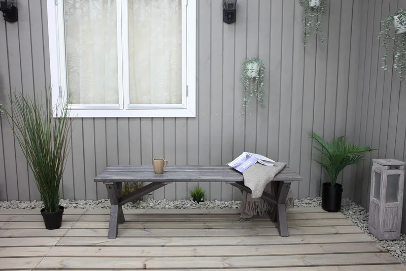 Istuinpenkki Scottsdale 140 cm Shabby Chic - Puutarhakalusteet - Ulkosohva & puutarhapenkki - Puutarhapenkki & ulkopenkki