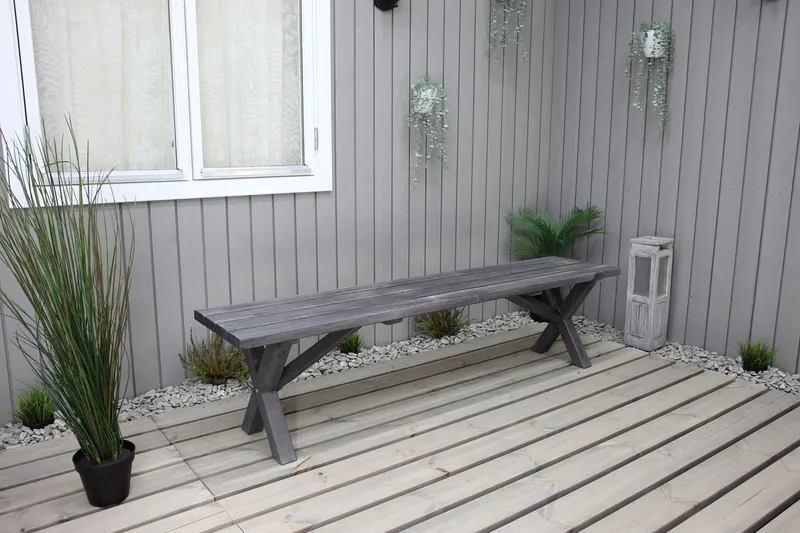 Istuinpenkki Scottsdale 180 cm Shabby Chic - Puutarhakalusteet - Ulkosohva & puutarhapenkki - Puutarhapenkki & ulkopenkki