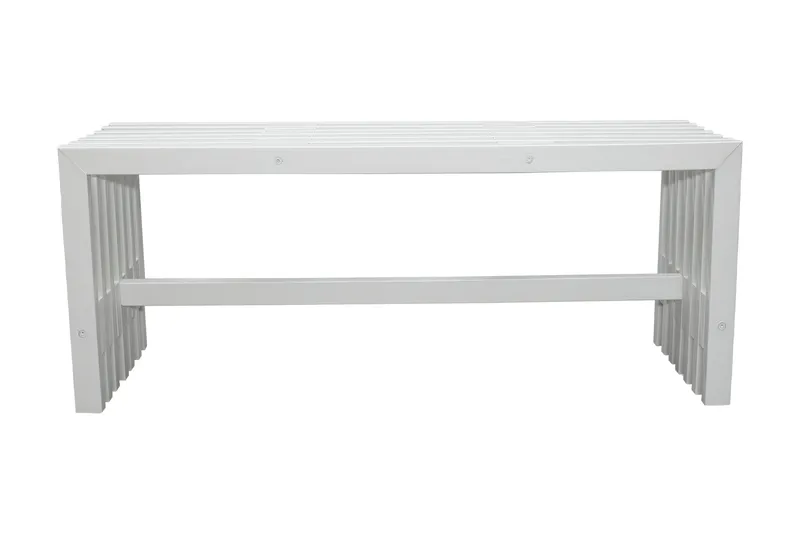 Penkki Ulrey - Valkoinen - Puutarhakalusteet - Ulkosohva & puutarhapenkki - Puutarhapenkki & ulkopenkki